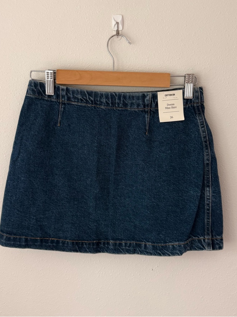 Cotton On Dark Blue Denim Mini Skirt